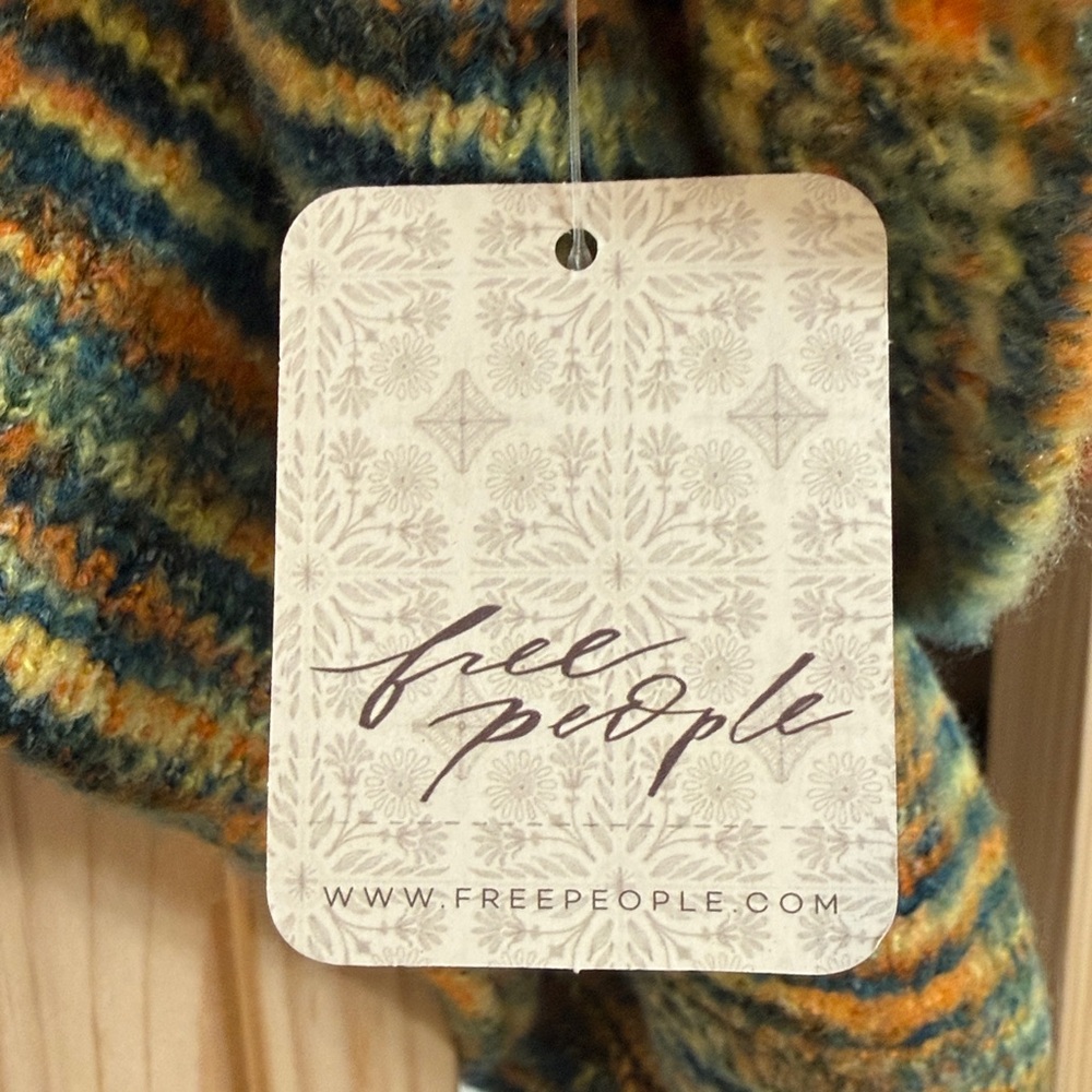 NWT - Free People - spacedye balaclava in turquoise multi - Picture 7 of 8